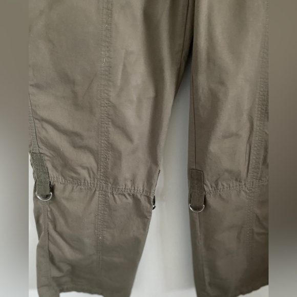 Port Louis Unique Women's/Misses Size 12 Light Army Green Cuffable Pants Cotton - Picture 4 of 7